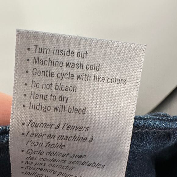 PAIGE CINDY High Rise Ankle Straight Dark Wash Denim Jean in Sussex // 0 - Picture 12 of 15